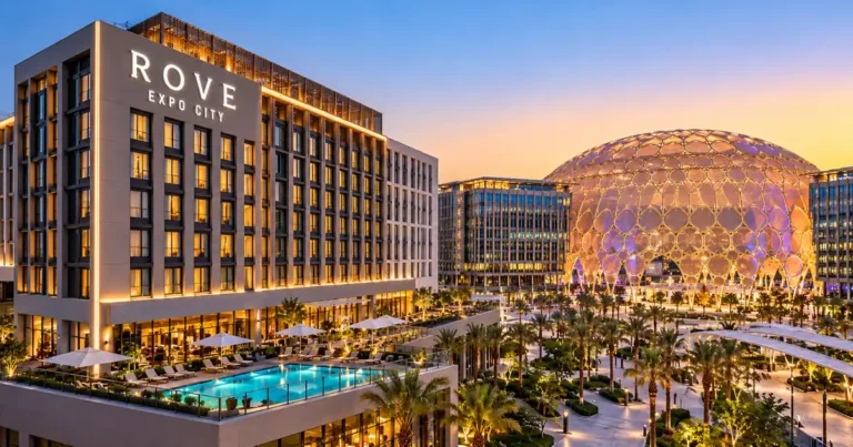 Rove Expo City hotel at Al Wasl Plaza in Expo City Dubai